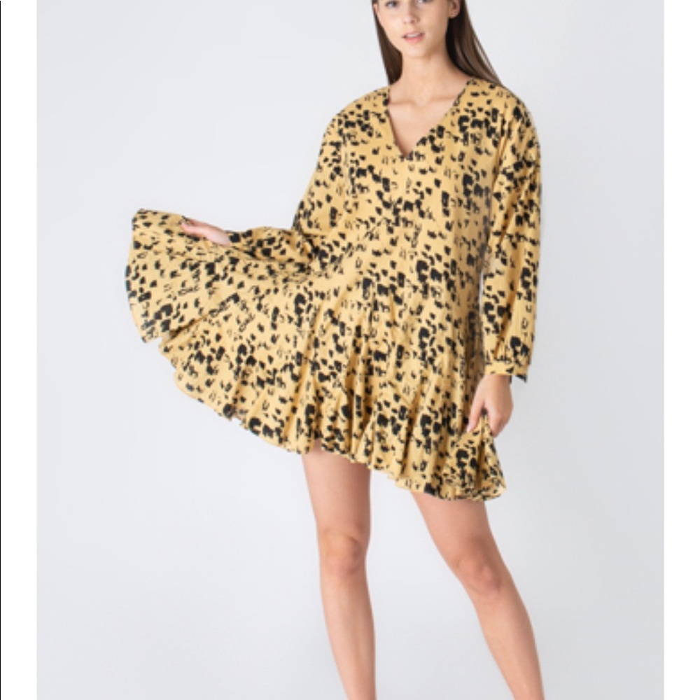 NWT Anine Bing Peyton Leopard Dress